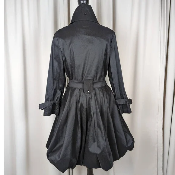 Joseph Ribkoff Black Trench Coat - Picture 2 of 16